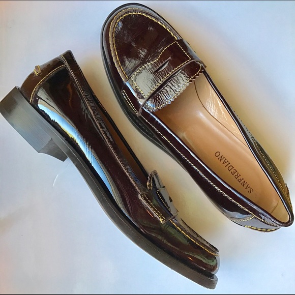 Brown Patent Leather Loafer - Picture 2 of 2
