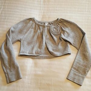 Girls sz 4T silver, sparkly shrug