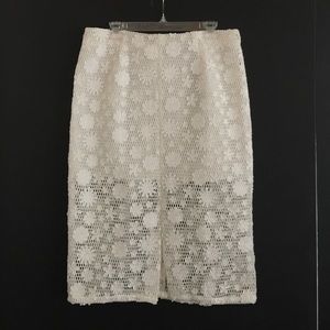 ASOS 3D Daisy Appliqué Split Front Pencil Skirt