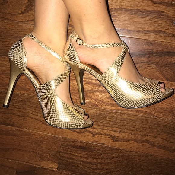 Gold heels