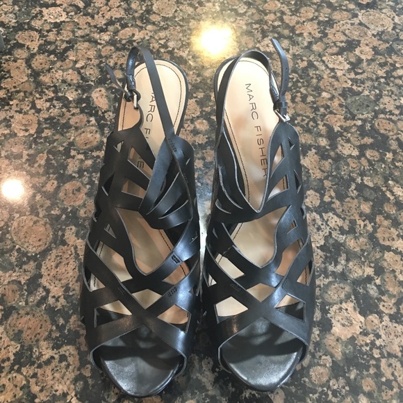 Marc Fisher Peep Toe Sling Back Heel