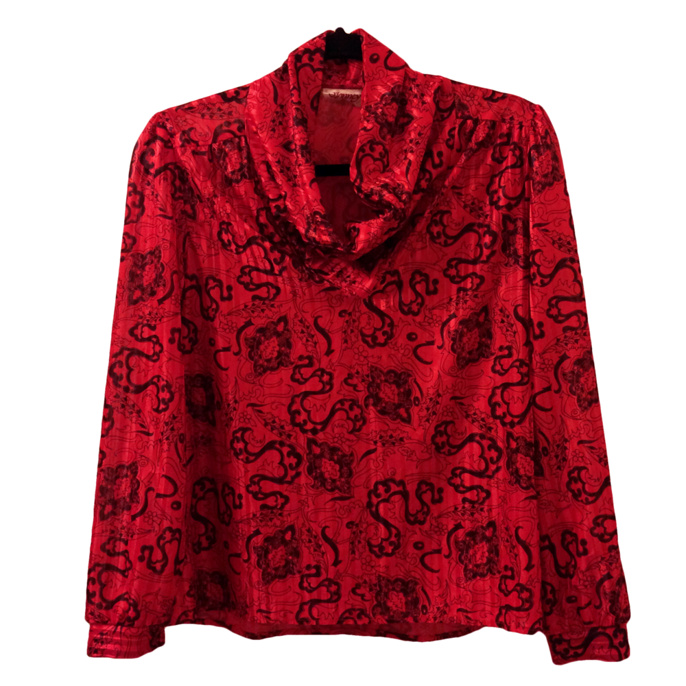 O'Jonney Vintage / retro cowl neck top