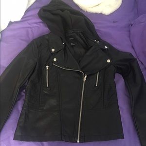 Forever 21 black leather jacket