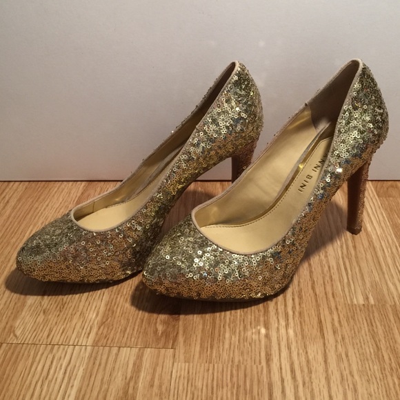 Gianni Bini Shoes Gianni Bini Glitter Heels Poshmark
