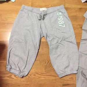 Crop sweat pants