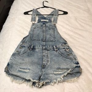 XS overall shorts