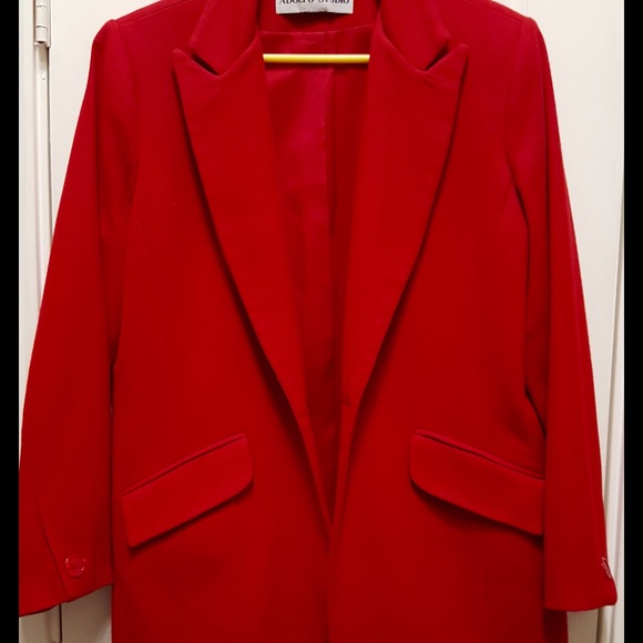 Adolfo Studio Jackets & Blazers - Red Wool Blazer. ❤️