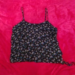 American Eagle Black, Blue and White Top