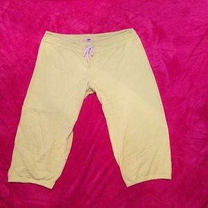 Aerie Yellow Capri Sweatpants