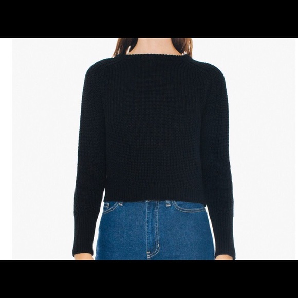 Cropped fisherman pullover