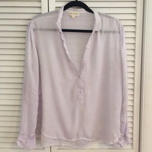 Cloth & Stone button blouse, lavender