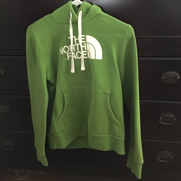 Green North Face Half Dome Hoodie
