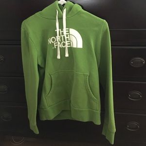 Green North Face Half Dome Hoodie
