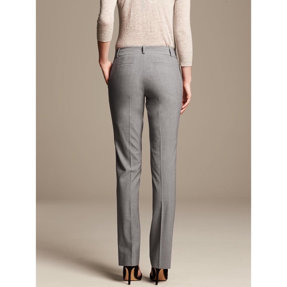 BANANA REPUBLIC MARTIN FIT GRAY PANTS - Picture 4 of 4