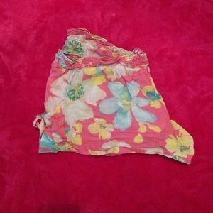 Aeropostale Pink Floral Pajama Shorts