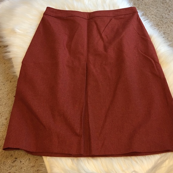 LOFT Skirts Loft Burnt Orange Wool Skirt Sz Poshmark