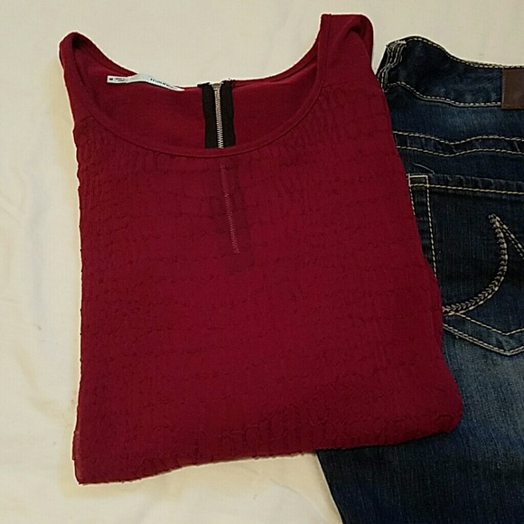 Sheer front sweater - perfect for the holidays!