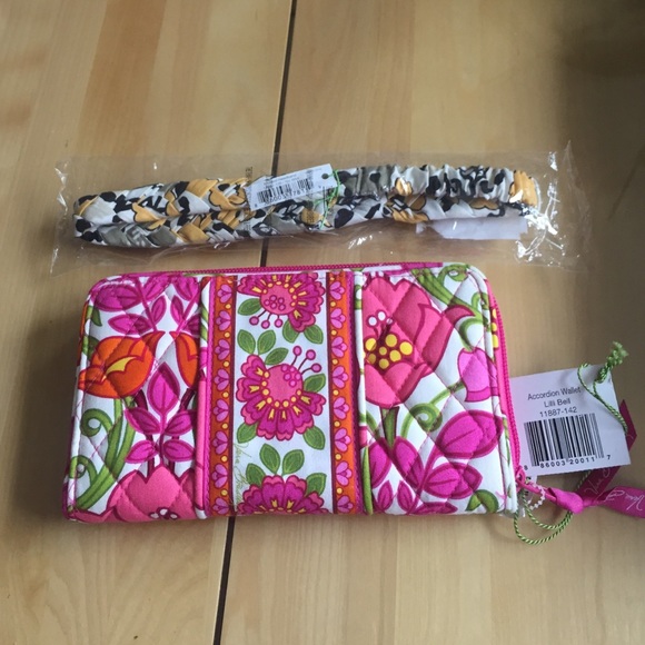 Vera Bradley Wallet and Headband