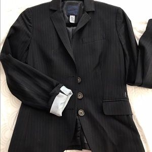 J.Crew blazer/ Navy pen stripe