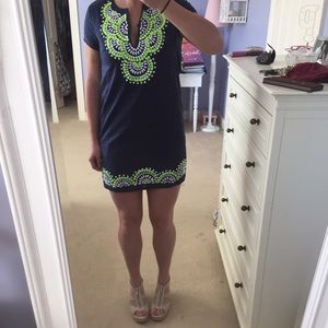 Jewel Encrusted Shift Dress