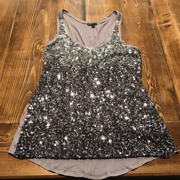 Express sequined racer back top