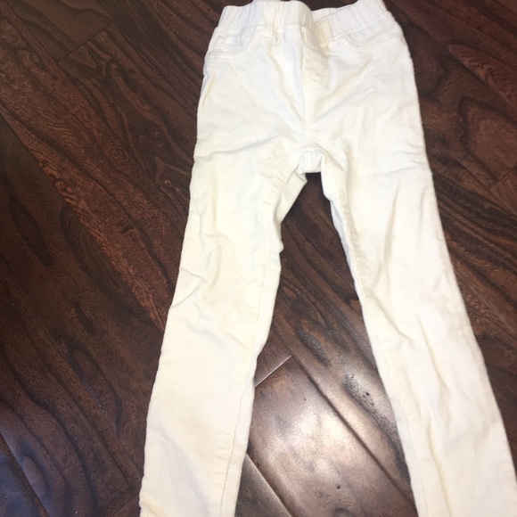 White Corduroy Pants, 4T, baby Gap