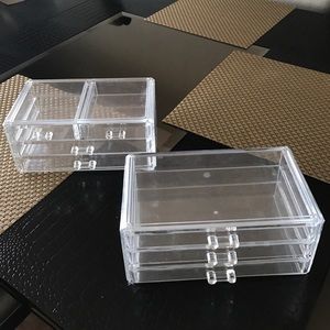 Clear Makeup organizers