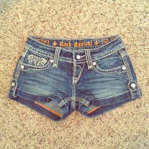 Cute Rock Revival Denim Shorts!