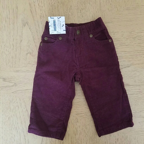 Burgundy corduroy pants. - Picture 1 of 2