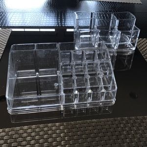 Clear Makeup organizers