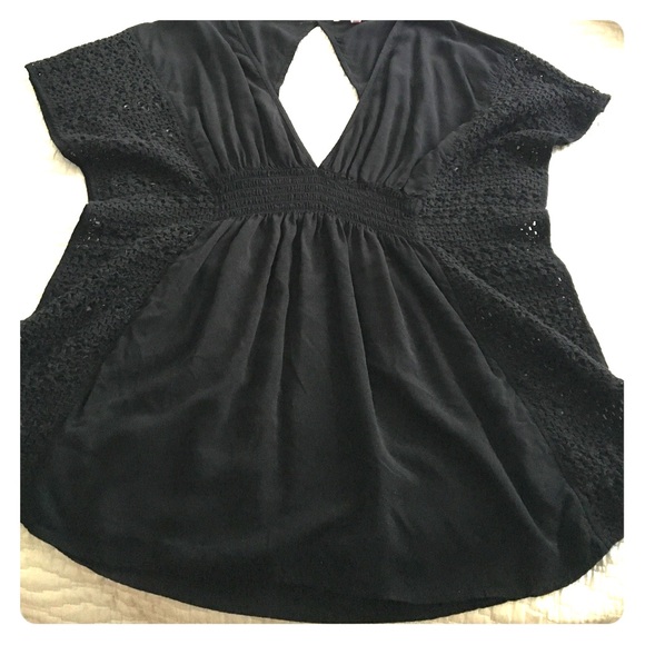 Black Victoria's Secret bikini cover up wore once