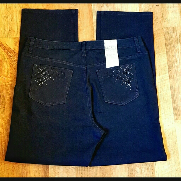 ✔SOLD✔ DARK DENIM SKINNY JEGGINGS NWT 18 MACY'S - Picture 2 of 4