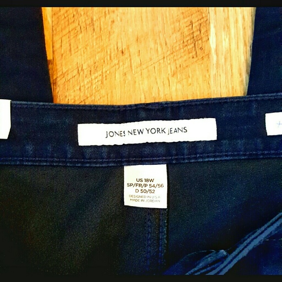 ✔SOLD✔ DARK DENIM SKINNY JEGGINGS NWT 18 MACY'S - Picture 4 of 4