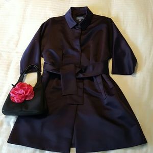 Stunning purple satin 3/4sleeve Simply Vera trench
