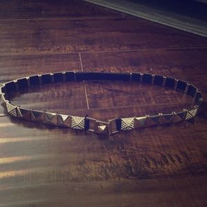 Bebe studded elastic waist belt