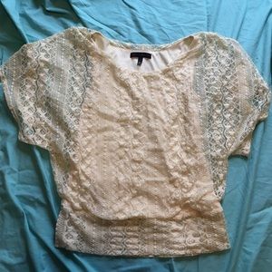Woman's Cream Heart Soul Top