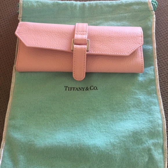TIFFANY & CO Genuine Leather Travel Jewelry Case