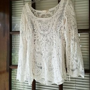 SOLD. lace shirt