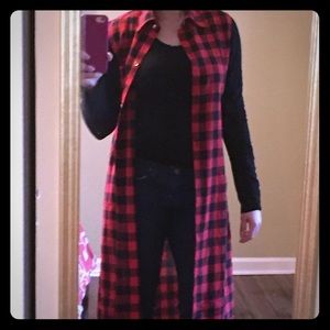 flannel vest