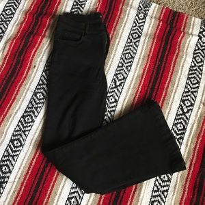 Black high waist flare leg jeans