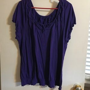 Lane Bryant Short sleeve purple shirt Size 22/24