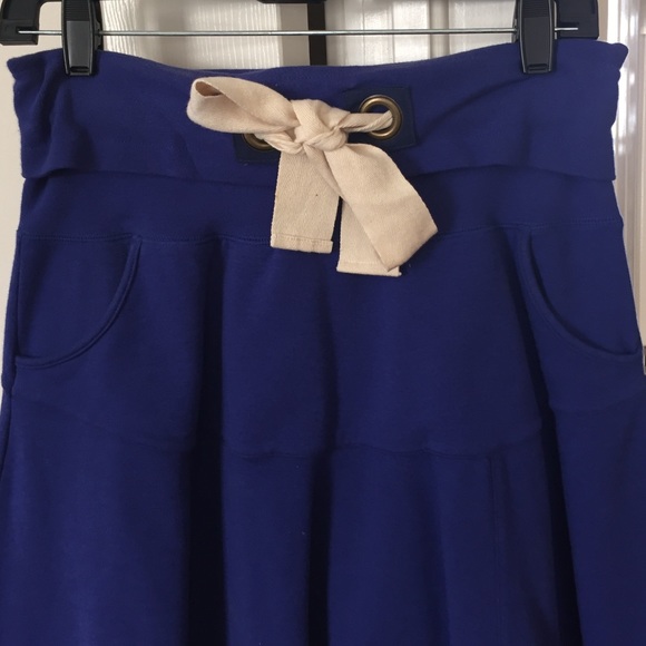 Anthropologie royal blue skirt with pockets - Picture 2 of 3
