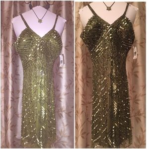 ☘️Sequin Green Dress NWT🍀