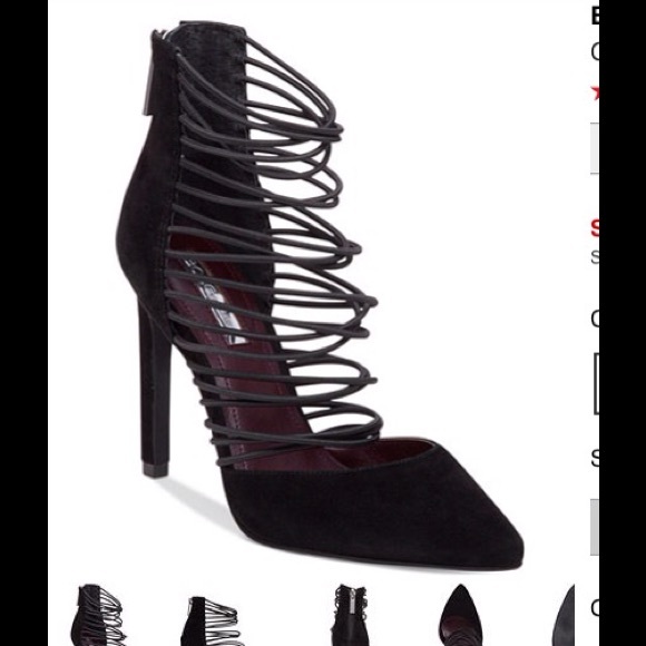 BCBGeneration Caliko Suede Strappy Pumps