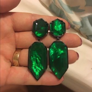 Kendra Scott Perla Earrings in Emerald Illusion