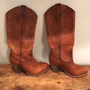 Frye Ilana Pull On  Heeled Knee Boots