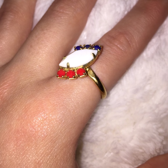 FREE Vintage red white and blue ring