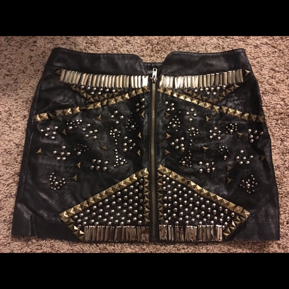 Black Leather Skirt