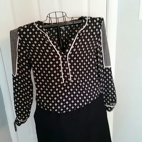 Black Print Blouse