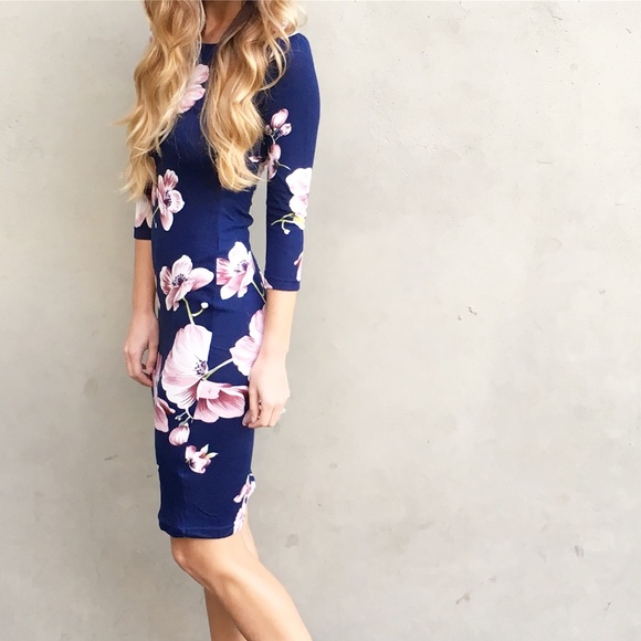 floral midi dress - Picture 4 of 4